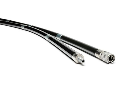 Picote Push Rods provide the strength and flexibility needed to accurately position the Picote Mini Multi‑Cutter inside 3–6" pipelines. 