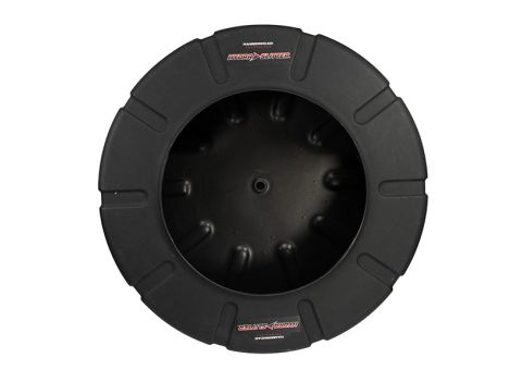 molded plastic storage drum for hydraslitter cables. 
