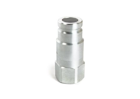 The Male Hydraulic Quick‑Connect Fitting is designed for the discontinued control cart used with the PortaBurst PB30 Gen II and PortaBurst Lightning systems.
