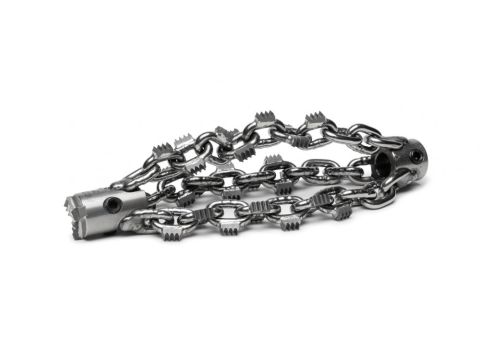 3" Tiger Drill Chain, 1/2" Shaft for use in cleaning existing pipes with a Picote Miller system. 