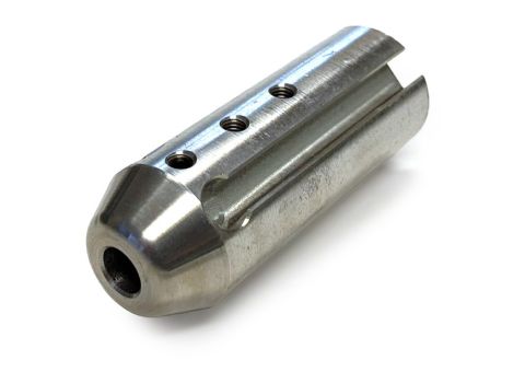 Picote Smart Cutter hub for 3/8 inch shaft used to mount grinding and polishing panels in 2 inch to 6 inch pipe applications