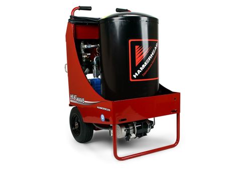 The HammerHead® HeatWave Hot-Water Curing System is an all-in-one hot-water curing unit that integrates the boiler, pump, and all controls into a single, compact package — eliminating the hassle of extra hoses, components, and cluttered worksites. 