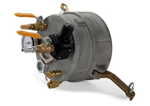 Ambient cure cap for the D100-QR inversion drum. 