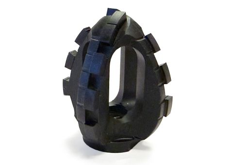 Black-Line PV double-cone milling cutter for Pipetronics eCutter Lateral robots used for CIPP liner reopening, PVC processing, and root cutting applications