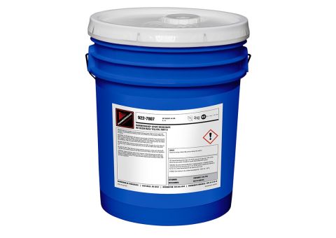 Epoxy Resin Base Yellow (Part A) shown in a blue 5 gallon pail with a white cover. 