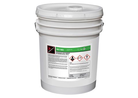 Epoxy Hardener Blue (Part B) shown in a white 5 gallon pail with a white cover. 