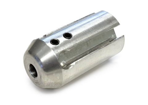 Picote Smart Cutter hub for 1/3 inch shaft used to mount grinding and polishing panels in 2 inch to 4 inch pipe applications