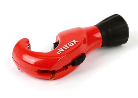 Sheath cutter with cutting wheel used to trim outer casing on Picote Miller flexible shafts while inner shaft remains installed