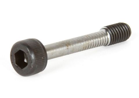 Replacement hub disc screw securing hub disc to hold cutting panels in place
