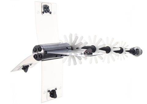 Picote Pipe Cutter Ultra Flex 4 inch tool for cutting overshot liners in pipes with bends using a 1/2 inch shaft system