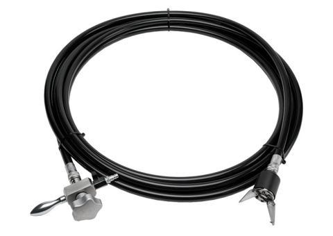Picote Standard Grabber with interchangeable jaw sets for retrieving debris in 4 inch and larger pipes requiring air compressor and CCTV camera for operation