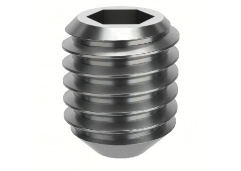 Picote set screws in multiple metric sizes used for securing hubs, panels, and tooling attachments in pipe cleaning and trenchless equipment
