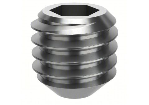 Picote set screws in multiple metric sizes used for securing hubs, panels, and tooling attachments in pipe cleaning and trenchless equipment

