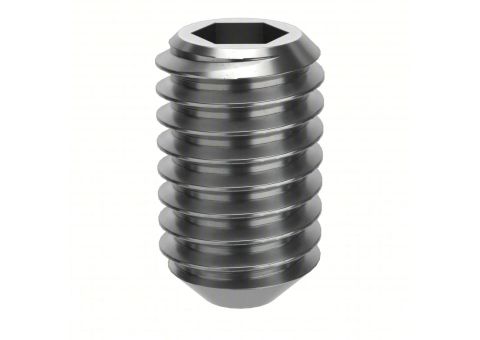 Picote set screws in multiple metric sizes used for securing hubs, panels, and tooling attachments in pipe cleaning and trenchless equipment