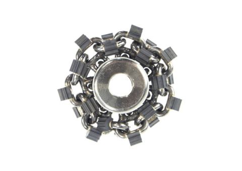 PREMIUM CYCLONE CHAIN, 3", 1/2" SHAFT for use in cleaning or descaling pipes with a Picote miller system. 