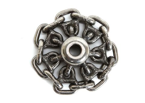 PVC CYCLONE CHAIN, 3', 1/3' SHAFT for use in cleaning or descaling pipes with a Picote miller system. 