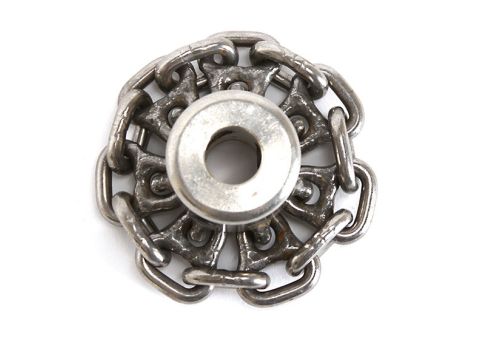 PVC CYCLONE CHAIN, 3', 1/2' SHAFT for use in cleaning or descaling pipes with a Picote miller system. 