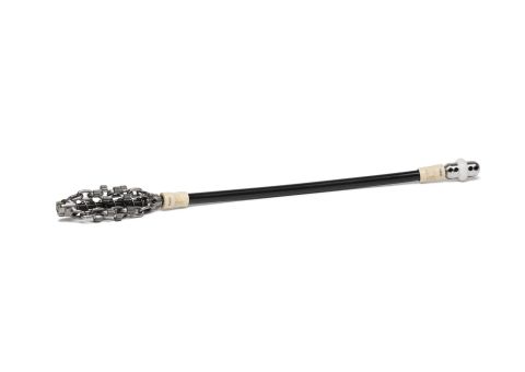 Picote 3D premium grinding chain, 3-4", 1/3" shaft, with leader used for cleaning or descaling pipes using Picote Miller systems. 