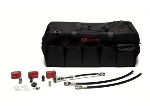 Picote 2 inch Pro Cutting Kit with Smart Cutter components, drill heads, grinding panels, and accessories for 1/3 inch shaft cutting and reinstatement