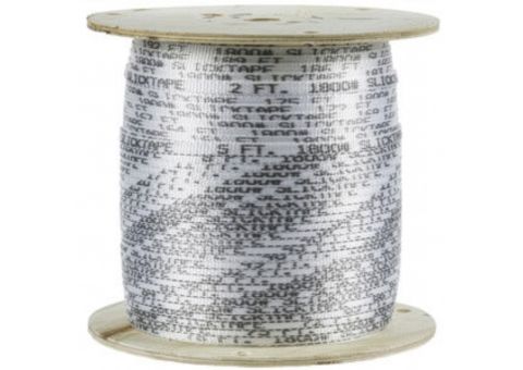 Mule tape with footage indicators printed on it. 