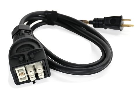 BlueLight 3 replacement 120V power cord used to connect the power supply to a standard electrical outlet