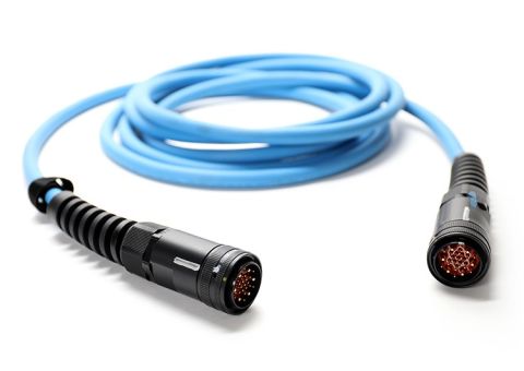 BlueLight 3 Cinch interconnect cable used to connect the control unit, power supply, and propulsion unit on legacy curing systems