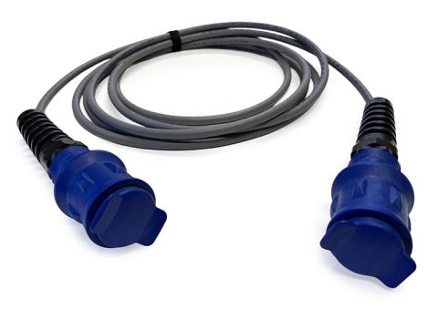 BlueLight 3 Harting connection cable with connectors and protective caps used to connect the trolley and propulsion unit