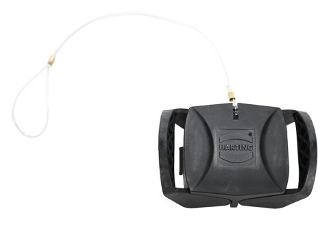 BlueLight Harting Han-Eco protection cover with gasket and dual locking levers for securing electrical connections