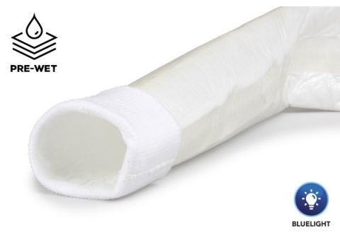 HH Bluelight® Flex LED pre-wet-out liner with translucent TPU coating designed for CIPP installations requiring up to 90° bends and single diameter transitions