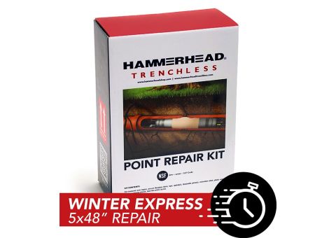 Point repair kit box with a 5"x 48" winter express repair. 