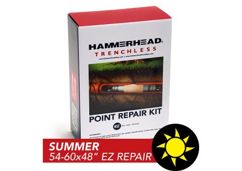 Point repair kit box with a 54-60"x48" summer repair. 