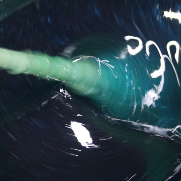 Mixing paddle mixing a CIPP resin prior to application