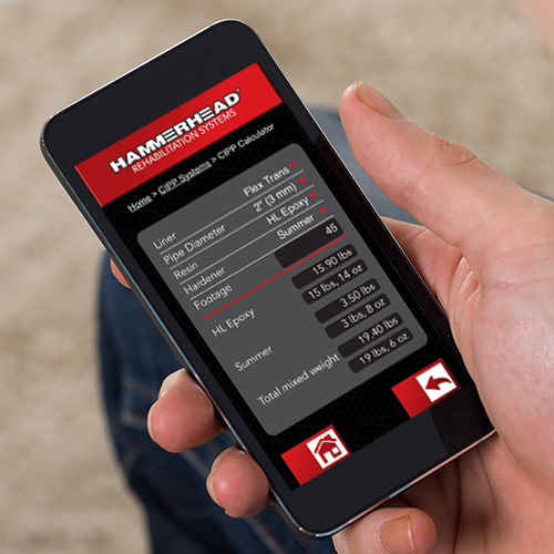 HammerHead CIPP Calculator Mobile App