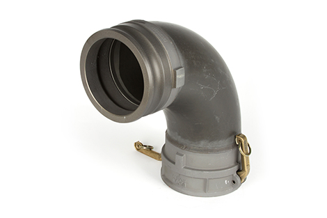 Pipe relining liner inversion 90-degree lining drum nozzle elbow adapter 922-4915